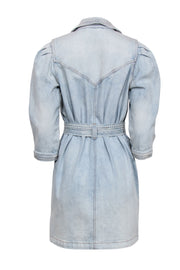 Current Boutique-Current/Elliott - Light Wash Denim Dress with Belt Sz 1