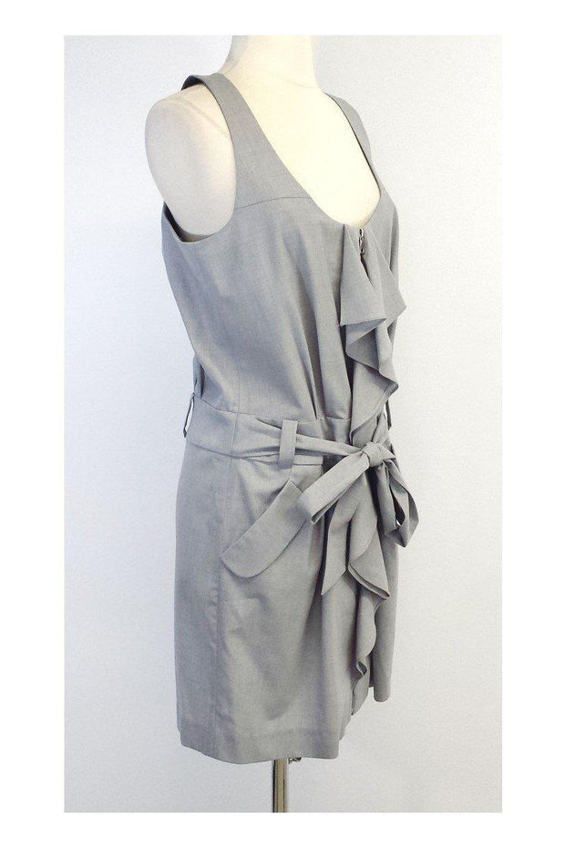 Current Boutique-Cynthia Steffe - Grey Wool Blend Sleeveless Dress Sz 12
