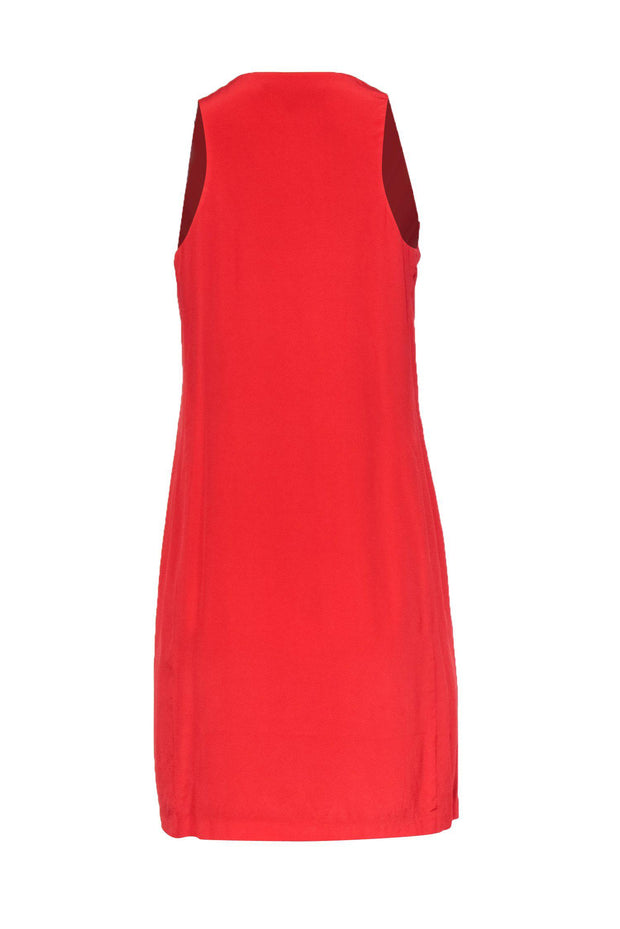 Current Boutique-Cynthia Steffe - Coral & Orange Floral Ruffle Dress Sz 4