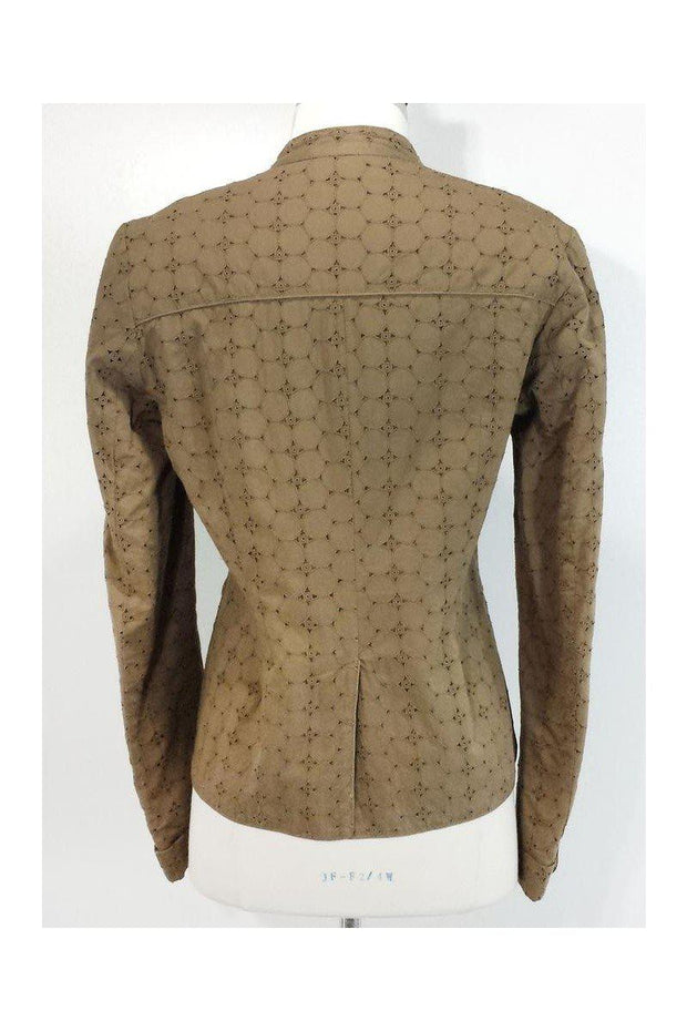 Current Boutique-DAY Birger et Mikkelsen - Tan Eyelet Cotton Jacket Sz 4