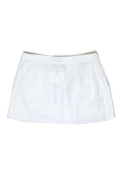 Current Boutique-Derek Lam 10 Crosby - Ivory Eyelet Wrap Skirt Sz 12