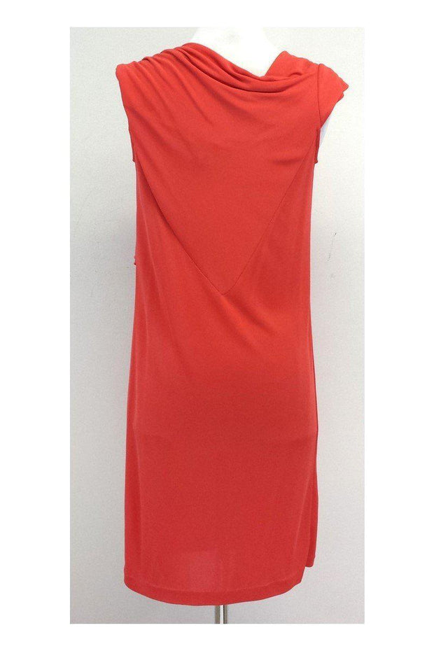 Current Boutique-Diane von Furstenberg - Coral Cowl Neck Dress Sz 2