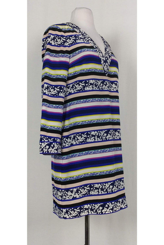 Current Boutique-Diane von Furstenberg - Multicolor Striped Shift Dress Sz 4