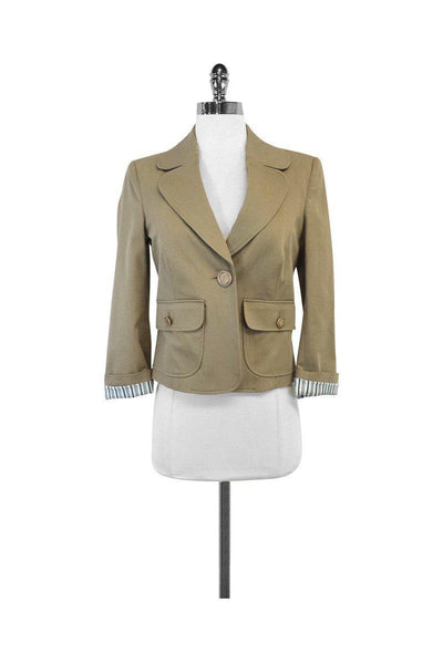 Current Boutique-D&G - Beige Cotton Blazer Sz 6