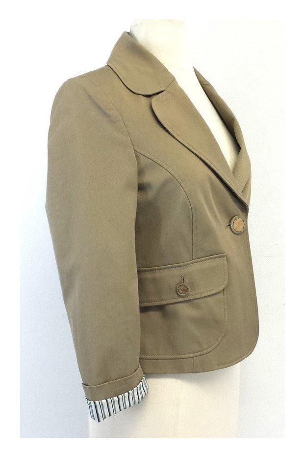 Current Boutique-D&G - Beige Cotton Blazer Sz 6