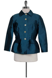 Current Boutique-Dolce & Gabbana - Iridescent Teal Blazer Sz M