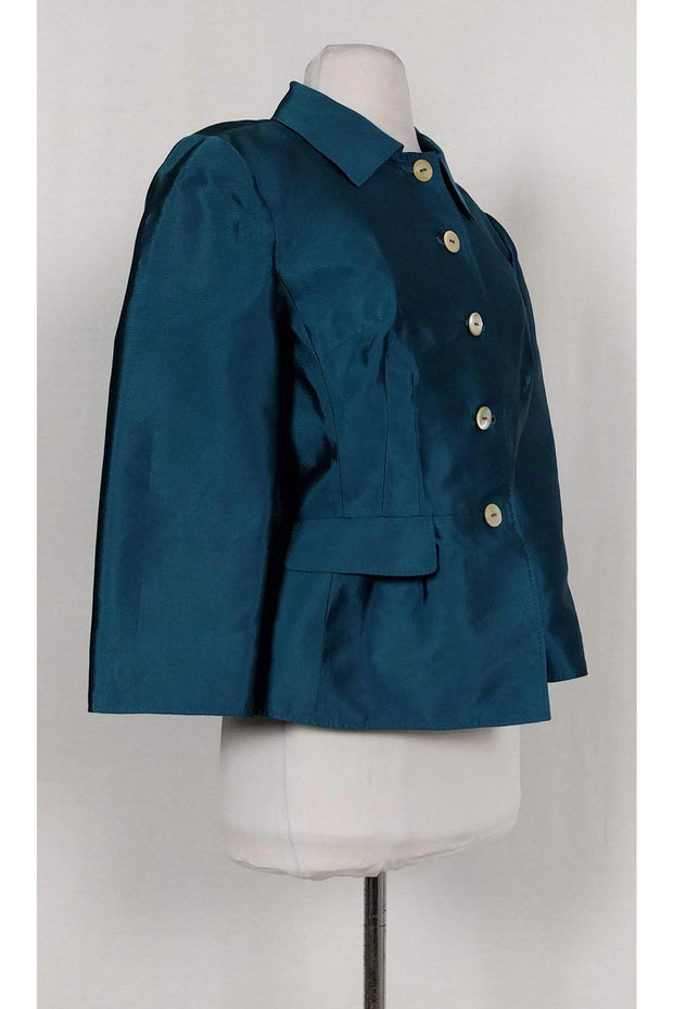 Current Boutique-Dolce & Gabbana - Iridescent Teal Blazer Sz M