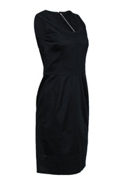 Current Boutique-Dolce & Gabbana - Black Sleeveless Scoop Neck Sheath Dress Sz 8