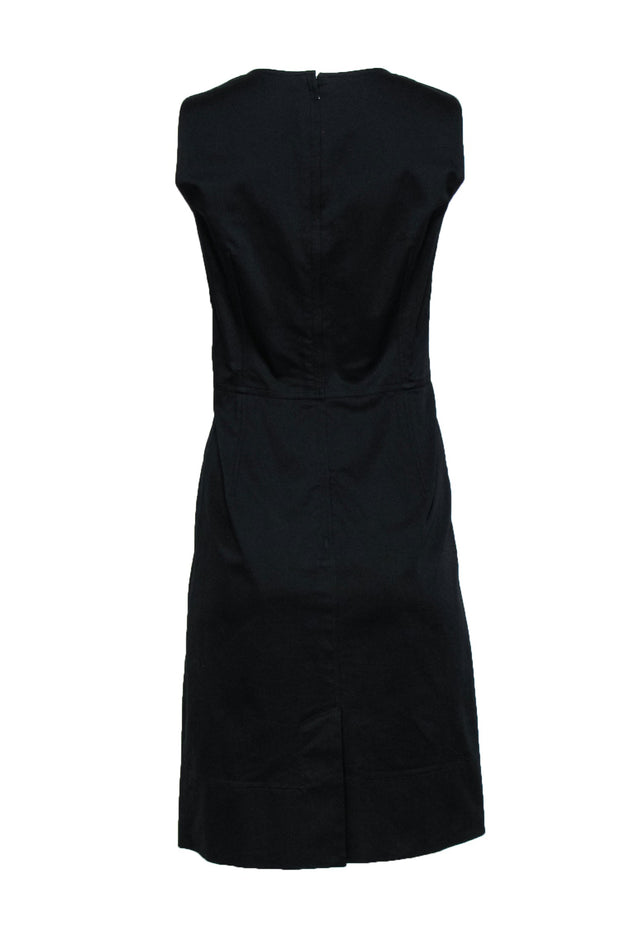 Current Boutique-Dolce & Gabbana - Black Sleeveless Scoop Neck Sheath Dress Sz 8