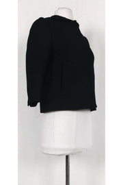 Current Boutique-Dolce & Gabbana - Black Wool Cropped Jacket Sz 4