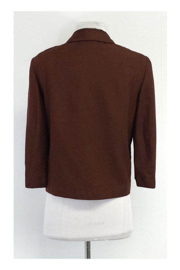 Current Boutique-Dolce & Gabbana - Brown Linen Jacket Sz 4