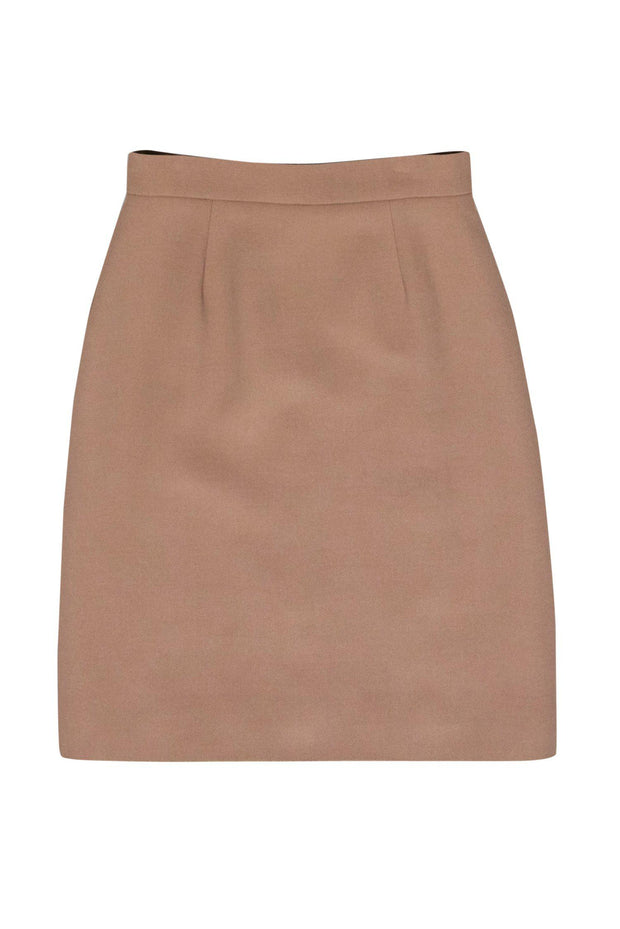 Current Boutique-Dolce & Gabbana - Tan Wool Pencil Skirt Sz 6