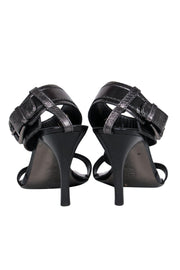 Current Boutique-Donald J Pliner - Silver T-Strap Pumps Sz 7.5