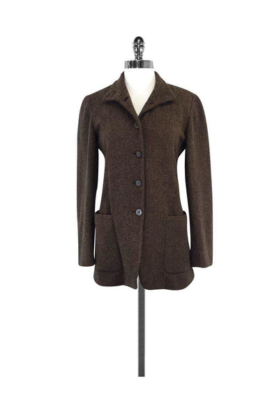 Current Boutique-Donna Karan - Brown Wool Jacket Sz 4