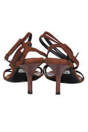 Current Boutique-Donna Karan - Camel Suede Strappy Pumps Sz 10