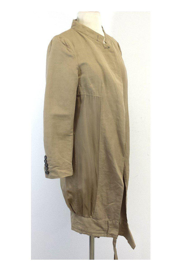 Current Boutique-Dries Van Noten - Long Open Beige Jacket Sz 6