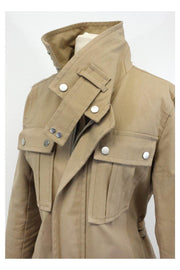 Current Boutique-DSQUARED2 - Tan Cotton Utility Trench Coat Sz 8