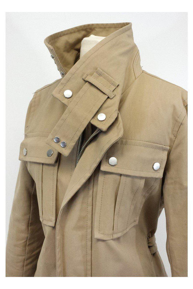Current Boutique-DSQUARED2 - Tan Cotton Utility Trench Coat Sz 8