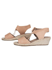 Current Boutique-Eileen Fisher - Tan Woven Wedge Sandals Sz 10