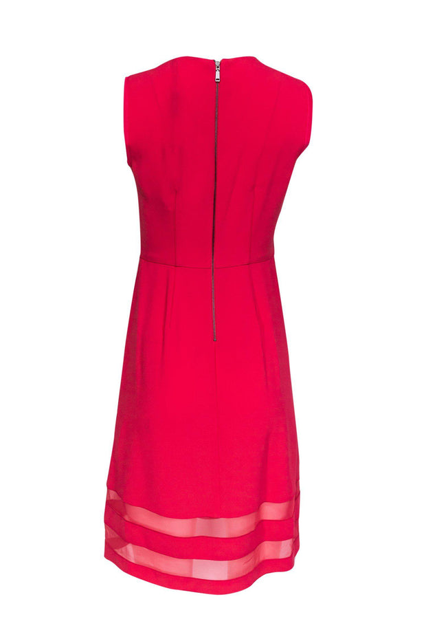 Current Boutique-Elie Tahari - Hot Pink Fit & Flare w/ Silk Panels Sz 2