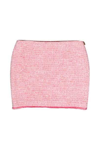 Current Boutique-Elie Tahari - Pink & Coral Tweed Miniskirt Sz 6