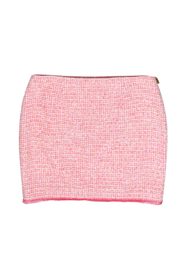 Current Boutique-Elie Tahari - Pink & Coral Tweed Miniskirt Sz 6