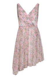 Current Boutique-Elizabeth & James - Powder Pink & Cream Daisy Printed Silk A-Line Dress Sz 2