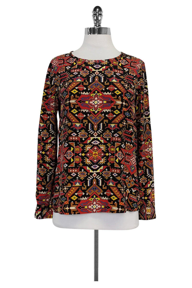 Current Boutique-Equipment - Multicolor Tribal Print Top Sz XS