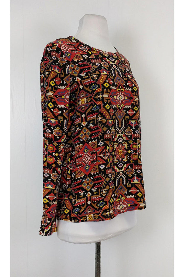 Current Boutique-Equipment - Multicolor Tribal Print Top Sz XS