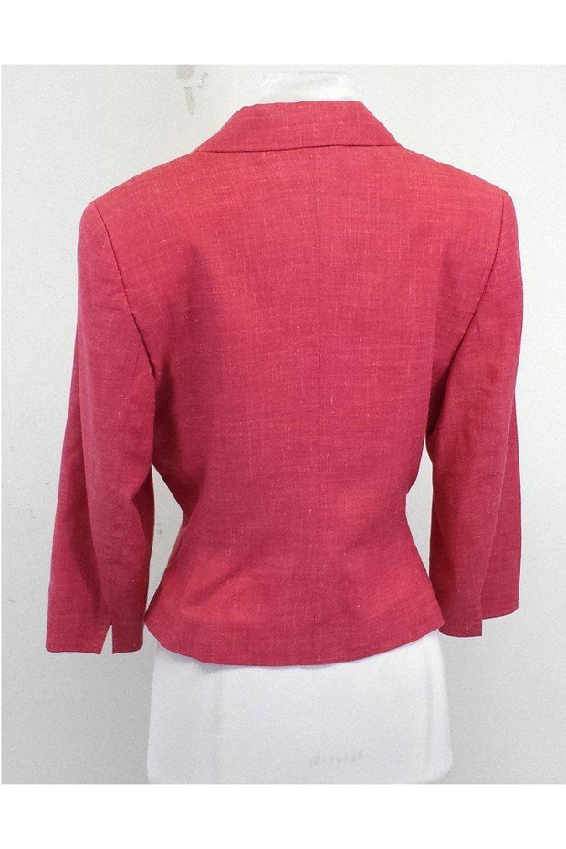 Current Boutique-Escada - Pink Silk & Linen Jacket Sz 10