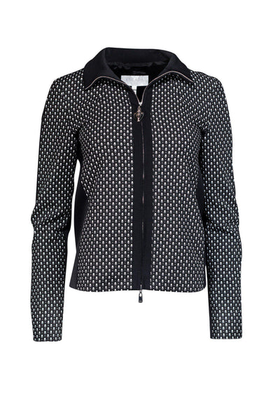 Current Boutique-Escada Sport - Black & White Diamond Print Jacket Sz 2