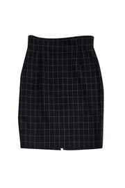 Current Boutique-Escada - Black Printed Pencil Skirt Sz 10