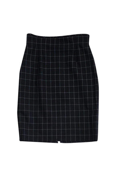 Current Boutique-Escada - Black Printed Pencil Skirt Sz 10