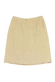 Current Boutique-Escada - Gold Pencil Skirt Sz 6