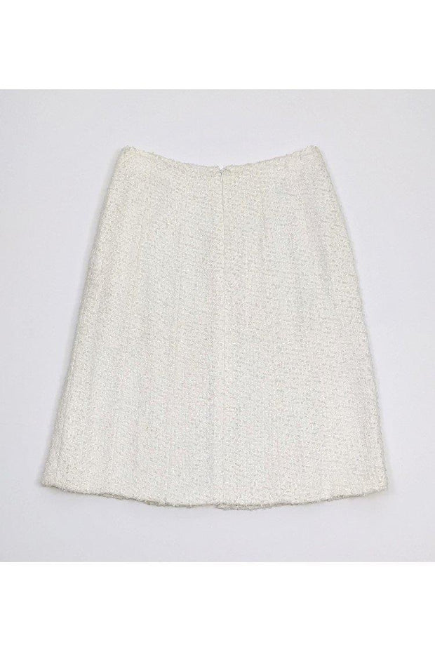 Current Boutique-Escada - Ivory Tweed Skirt Sz 6