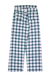 Current Boutique-Eytys - Pastel Plaid Wide-Leg Pants Sz L