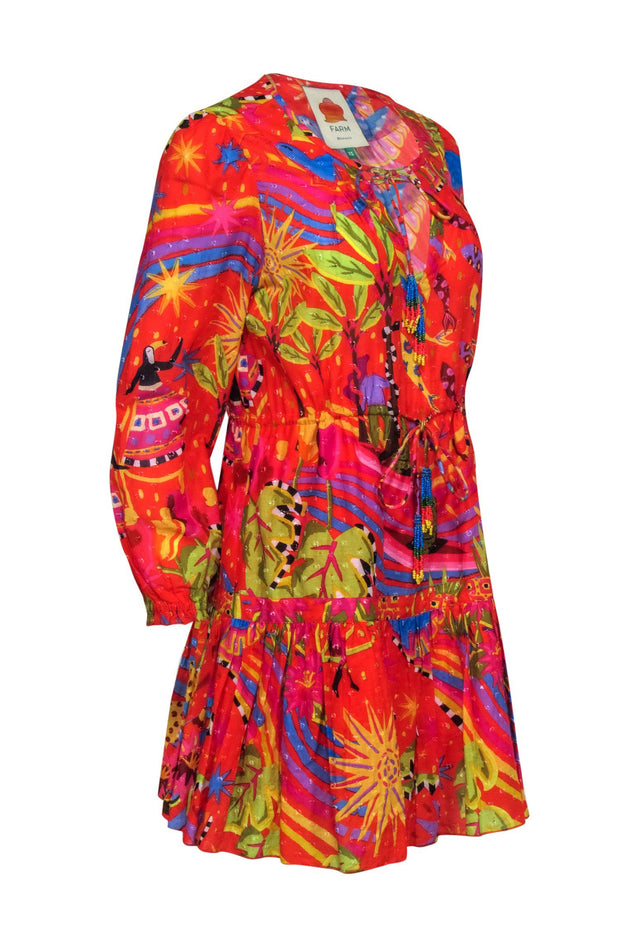 Current Boutique-Farm - Multicolored "Fruit Brush Mini Dress" Sz XS