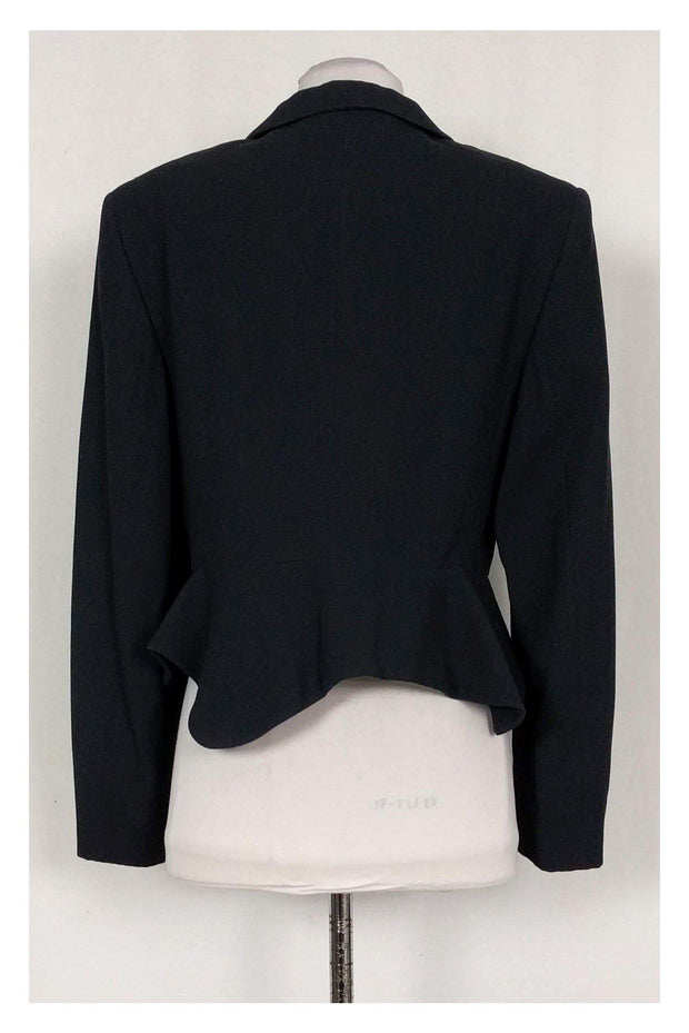 Current Boutique-Feraud - Navy Waffle Textured Fitted Blazer Sz 12