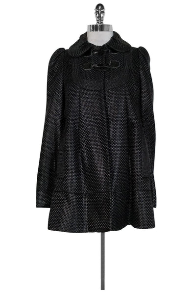 Current Boutique-French Connection - Black Woven Jacket Sz 4