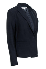 Current Boutique-Gerard Darel - Navy Blue Textured Pattern Blazer Sz 10