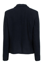 Current Boutique-Gerard Darel - Navy Blue Textured Pattern Blazer Sz 10