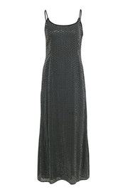 Current Boutique-Giorgio Armani - Black & White Print Sequin Sleeveless Gown Sz 12