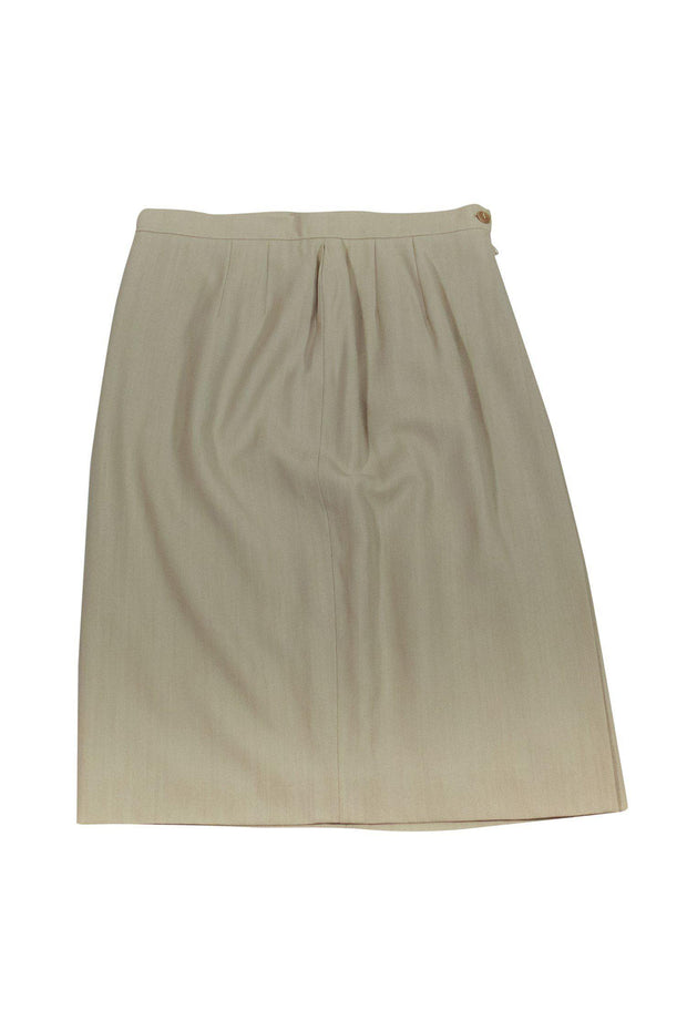Current Boutique-Giorgio Armani - Khaki Pencil Skirt Sz 8