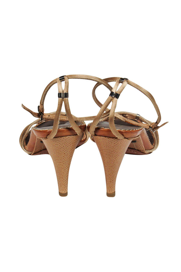 Current Boutique-Giorgio Armani - Tan Rope Anklestrap Sandals Sz 9