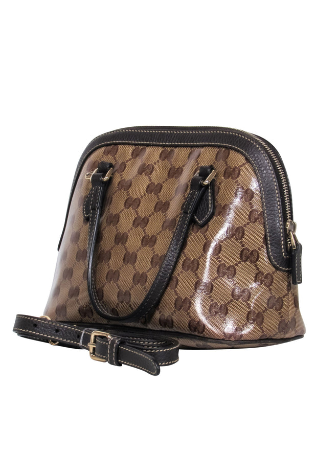 Current Boutique-Gucci - Brown "GG" Monogram Mini Convertible Crossbody