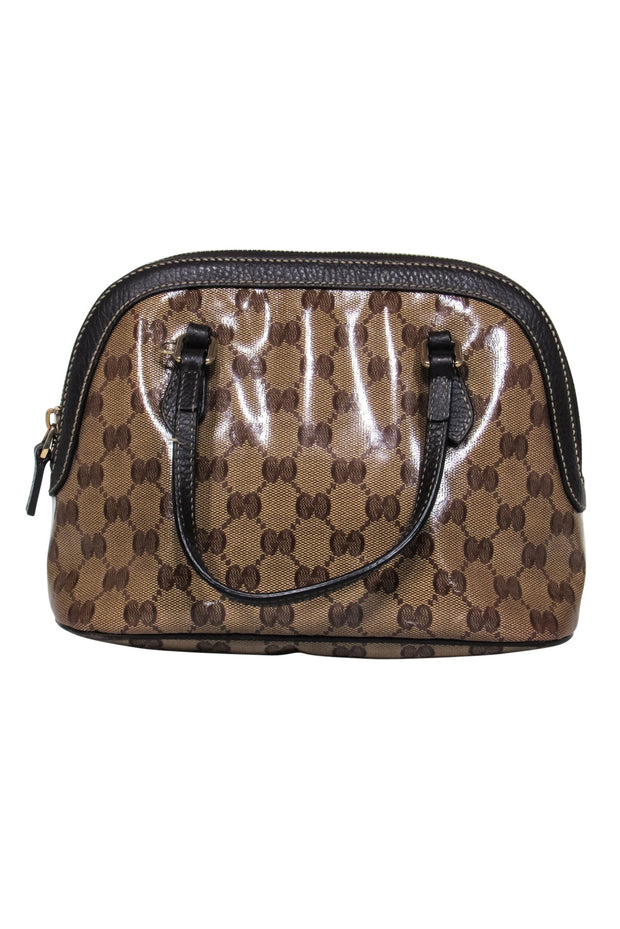 Current Boutique-Gucci - Brown "GG" Monogram Mini Convertible Crossbody