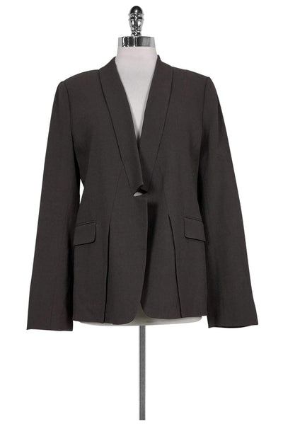 Current Boutique-Halston Heritage - Solid Grey Blazer Sz 8