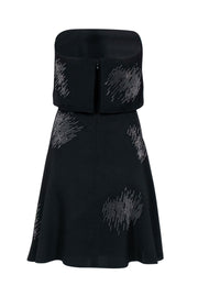 Current Boutique-Halston Heritage - Black Strapless Fit & Flare Dress Sz 4