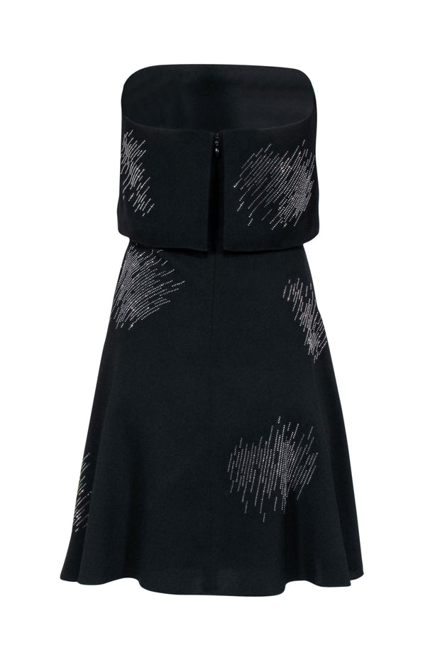 Current Boutique-Halston Heritage - Black Strapless Fit & Flare Dress Sz 4