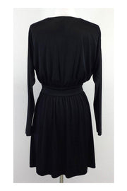 Current Boutique-Halston Heritage - Black Long Sleeve V-Neck Dress Sz XS